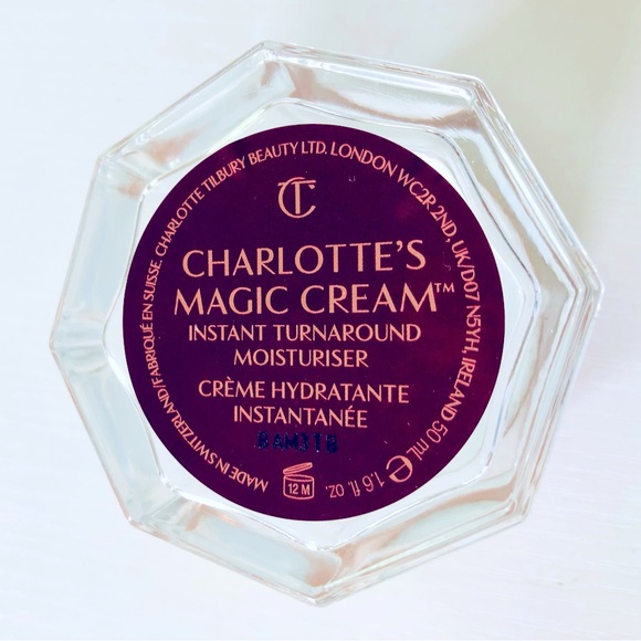 EMPTY Charlotte Tilbury Magic Cream 1.6 ounce Refillable EMPTY glass jar & box. - Picture 3 of 14